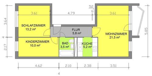 GR_Re_3-RWE_59.jpeg - 3 Zimmer Etagenwohnung zur Miete in Eisenach