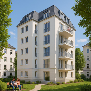 Wohnbeispiel - Visualisierung - 4 Zimmer Etagenwohnung zum Kaufen in Leipzig