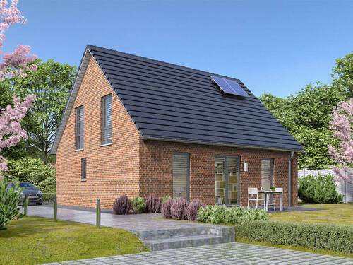 Aussenansicht-Flair-130-Klinker-Garten.jpg - 4 Zimmer Mehrfamilienhaus, Wohnhaus zum Kaufen in Kalkar