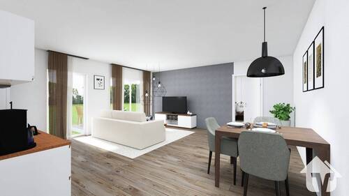 EG 03 Wohnzimmer - 2 Zimmer Etagenwohnung in Lingen