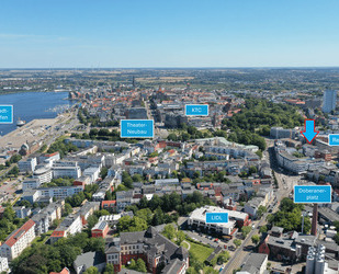 Zentrale 2 Zi. Gewerbeeinheit gegenüber REWE - optimale Anbindung und hohe Sichtbarkeit - Rostock Kröpeliner Tor-Vorstadt