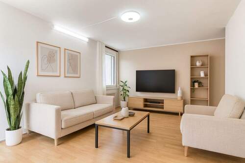 Visualisierung Wohnzimmer - Familienfreundliche 4-Zimmerwohnung mit sehr guter Infrastruktur