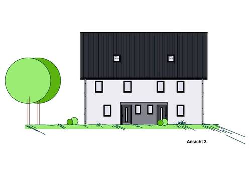 Planung Gesamtobjekt_Ansicht 3.jpg - Mehrfamilienhaus, Wohnhaus mit 180,00 m² in Oberursel zum Kaufen