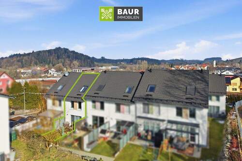 Luftaufnahme - 5 Zimmer Reihenmittelhaus in Wangen im Allgäu