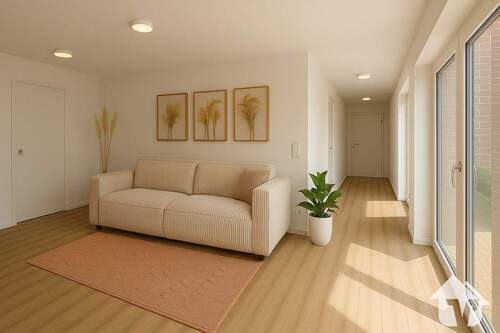 Wohnbereich Visualisierung - Etagenwohnung mit 69,90 m² in Haselünne zur Miete