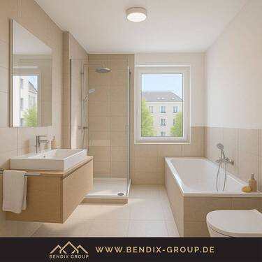 Wohnbeispiel - Stadtwohnung mit 2 Zimmern & Balkon in der Südvorstadt I Modern ausgestattet I Energieeffizient