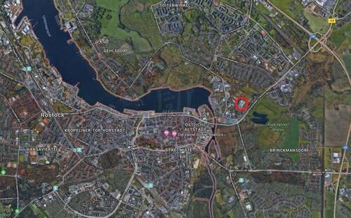 Luftbild -weit- - Grundstück zur Miete in Rostock