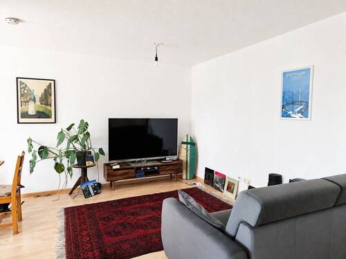 Wohnzimmer - 2 Zimmer Etagenwohnung zum Kaufen in Freiburg