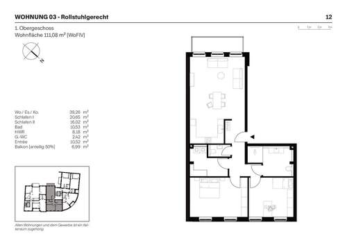 WE 3.jpg - Etagenwohnung mit 111,10 m&sup2; in Bitburg zum Kaufen