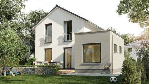 Kubus-Putz-Gartenansicht - Einfamilienhaus mit 139,60 m&sup2; in Satow zum Kaufen