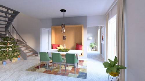 Ansicht Esszimmer - 5 Zimmer Mehrfamilienhaus, Wohnhaus zum Kaufen in Hüttingen an der Kyll