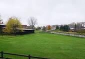 Blick über die Wiesen in Richtung Dorf - 