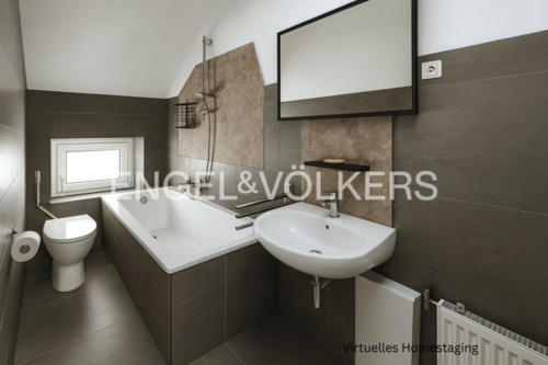 Wannenbad im industrial Stil - 