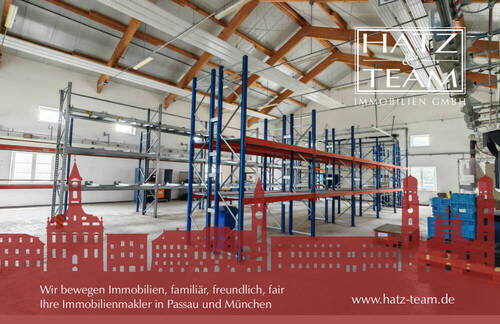 Hatz & Team Immobilien GmbH - Großzügige, hochwertige Lagerhalle mit Büroflächen in Aldersbach