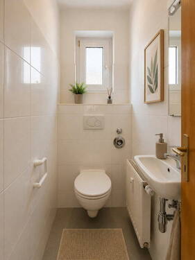 Toilette - Etagenwohnung mit 60,00 m&sup2; in Bad Wimpfen zum Kaufen