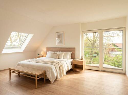 Schlafzimmer retuschiert im 1.Obergeschoss - 