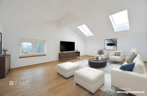 Wohnzimmer.Einrichtungsbeispiel - 3 Zimmer Etagenwohnung zum Kaufen in Otterfing