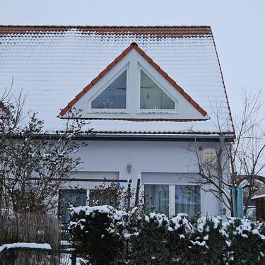 Hinteransicht - Reihenendhaus mit 105,00 m&sup2; in Schkopau zum Kaufen