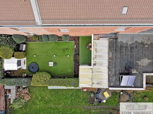 Luftaufnahme hinterer Teil - 6 Zimmer Einfamilienhaus in Düsseldorf Benrath