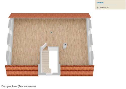 Ausbaureserve im Dachgeschoss - 