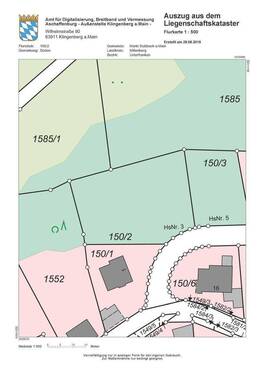 Flurkarte 150/2 & 1585 - Grundstück in Soden zum Kaufen