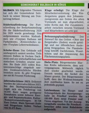 Änderung zulässiger Dachformen - 