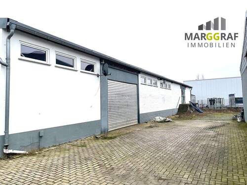 Lagerhalle mit Rolltor - Günstige Lagerhalle (auch teilbar) mit zwei Büroräumen in Hafen von Osnabrück - kein KFZ!