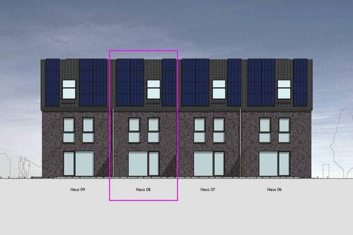 Gartenansicht - Großzügig wohnen: Mit lichtdurchflutetem Dachstudio & Terrasse