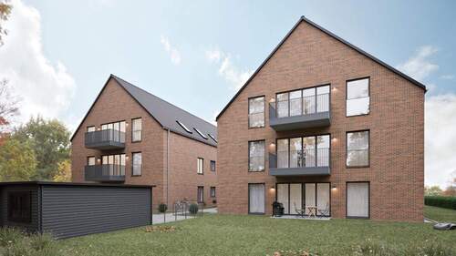 Ansicht Gartenseite - 2 Zimmer Etagenwohnung zum Kaufen in Dülmen