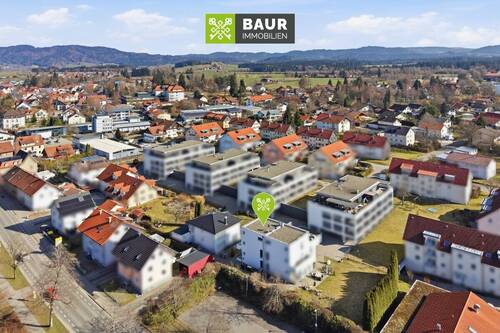 Luftaufnahme - 5 Zimmer Doppelhaushälfte zum Kaufen in Isny im Allgäu