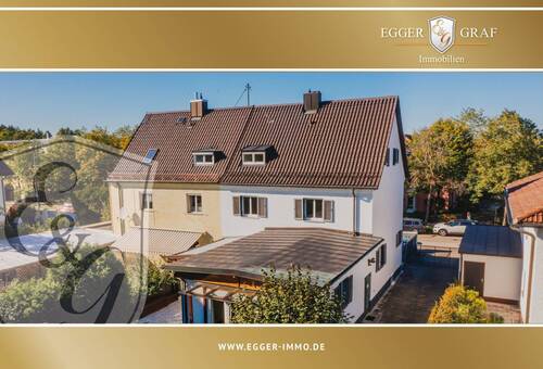Doppelhaushäfte mit Südwestgarten - GROßZÜGIGE DOPPELHAUSHÄLFTE MIT SANIERUNGSBEDARF IN FAMILIENFREUNDLICHER NACHBARSCHAFT !