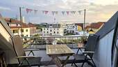 Aussicht Dachterrasse - Lichtdurchflutete, moderne Dachwohnung mit Aussicht: zentral gelegen, dennoch ruhig *provisionsfrei*