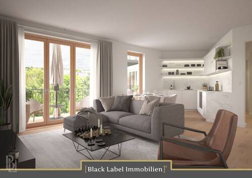 Wohnzimmer - 3 Zimmer Etagenwohnung zum Kaufen in Potsdam