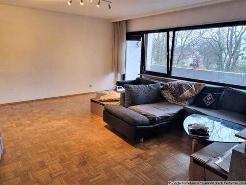 Wohn- und Schlafbereich, Ansicht A - 1 Zimmer Etagenwohnung zur Miete in Mannheim