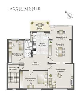 2-Schlafzimmer Variante - 