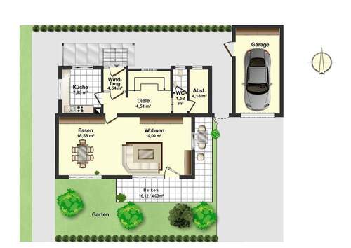 Erdgeschoss-Bereich! - 