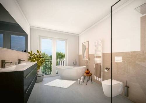 Visualisierung Bad - Etagenwohnung mit 63,70 m&sup2; in Schleswig zum Kaufen