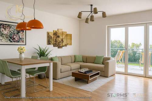 Wohnzimmer - 4 Zimmer Etagenwohnung zum Kaufen in Übach-Palenberg