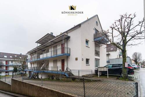 Aussenansicht Zufahrt - Etagenwohnung mit 56,00 m&sup2; in Pleidelsheim zum Kaufen