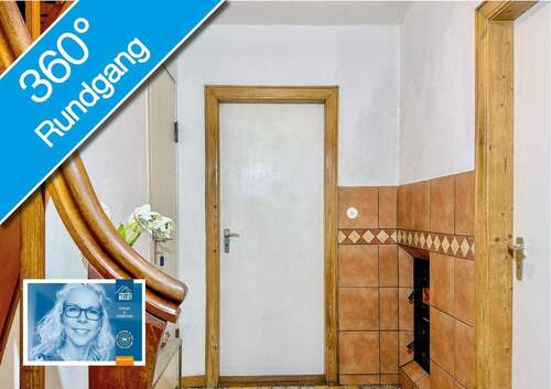 Flur EG mit Befeuerung Grundofen - 3 Zimmer Einfamilienhaus zum Kaufen in Grevenkrug