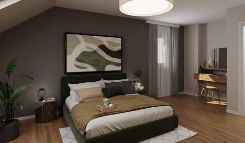 Helles und komfortables Schlafzimmer - 