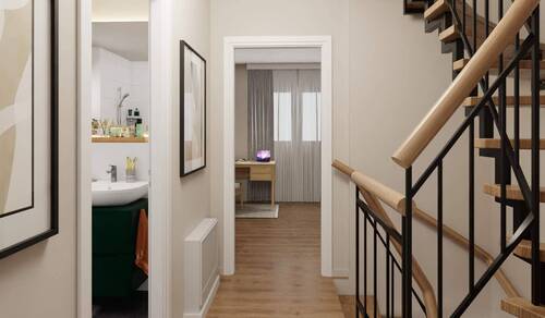 Heller und freundlicher Flur im Obergeschoss - 