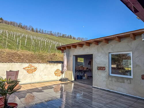 Terrasse mit Zugang zum Partyraum - 