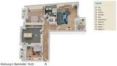 Grundrissvisualisierung - 3 Zimmer Etagenwohnung zur Miete in Ochtrup
