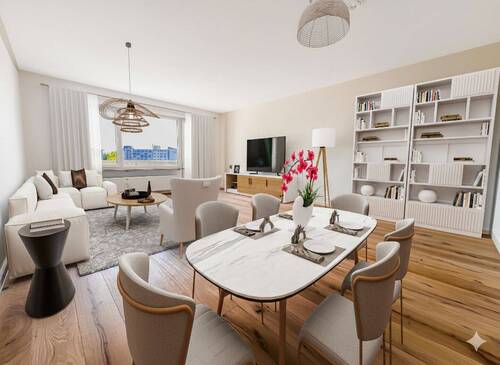 Wohnzimmer (Beispielinterieur) - Preisreduziert: Modernisierte 3-Zimmer-Wohnung direkt am Bahnhof Landshut