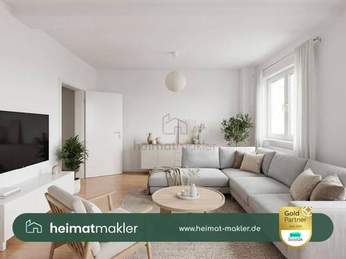 Einrichtungsbeispiel Wohnen - 2 Zimmer Etagenwohnung in Leipzig