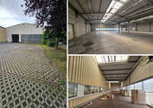 Bild 1 - Warmhalle im Gewerbegebiet Wachau, Büro, Lager, Produktion u.a., Rolltore, 12 SP mgl.