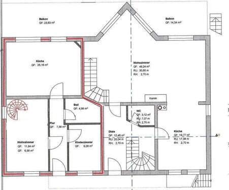 1.Obergeschoss Einleger - 