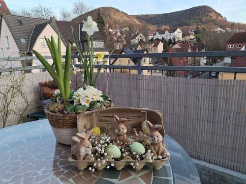 Balkon mit Blick auf die Kernberge - 