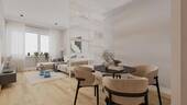 Wohnzimmer - 2 Zimmer Etagenwohnung zum Kaufen in München